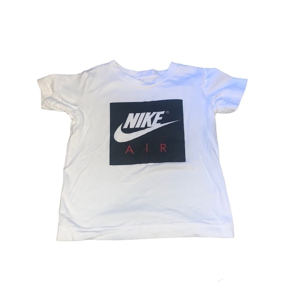 NIKE White Logo Short Sleeve T-shirt 3T